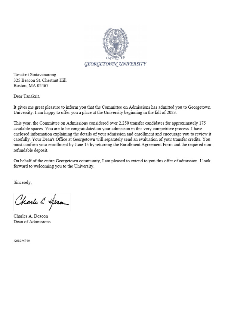 Georgetown Transfer Acceptance Rate: What You Need to Know Georgetown Transfer Acceptance Rate: What You Need to Know