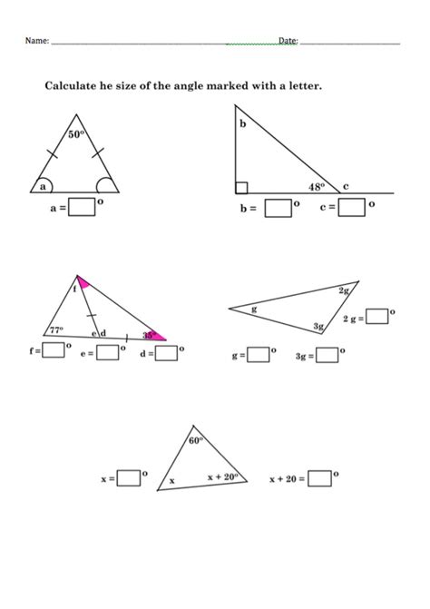 Missing Triangle Angles Worksheet Angleworksheets Com Missing Triangle Angles Worksheet Angleworksheets Com