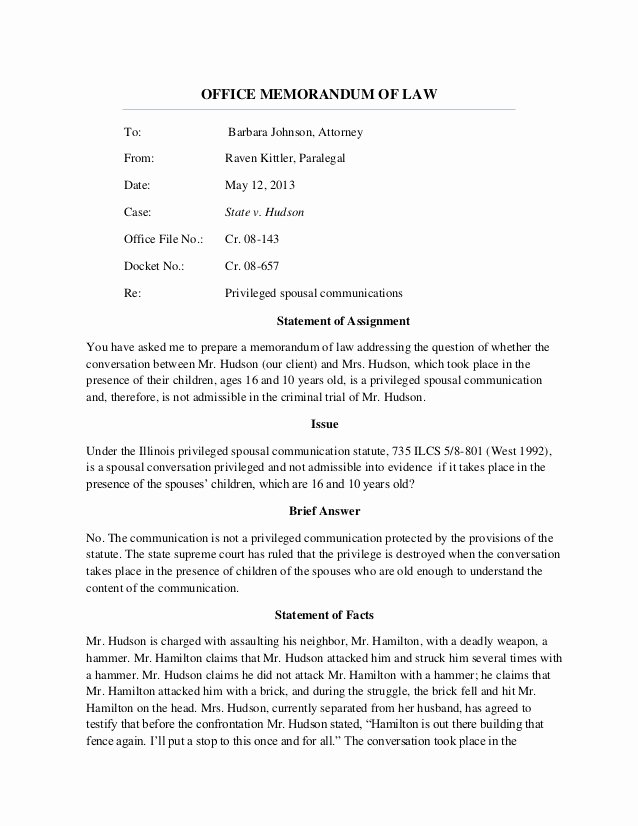 Sample Legal Memo: Essential Structure & Tips