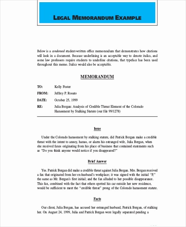 Sample Legal Memorandum: Crafting Effective Legal Writing